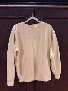 Pale yellow SEASIDE sweatshirt